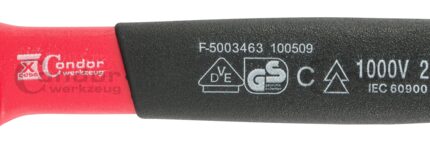 VDE atviras raktas 9mm (1000V)