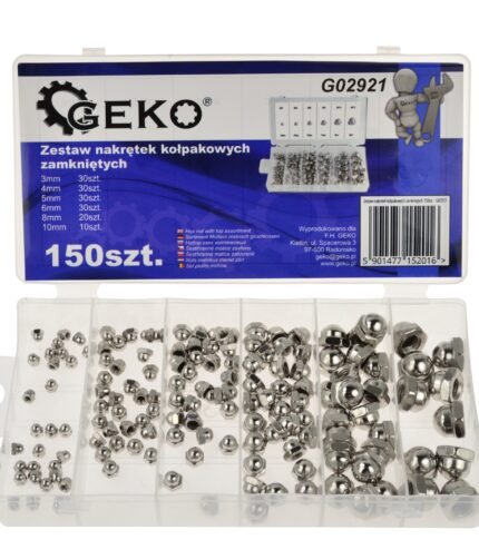 Veržlių komplektas varžtams 150vnt