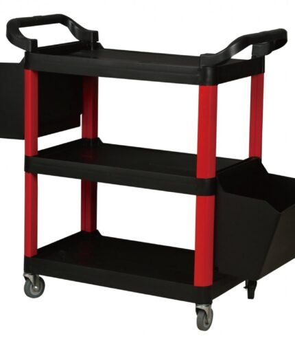 Vežimėlis įrankiams plastikinis su dėtuvėmis