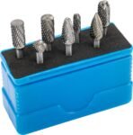 Volframo karbido frezų komplektas  / 7 dalių