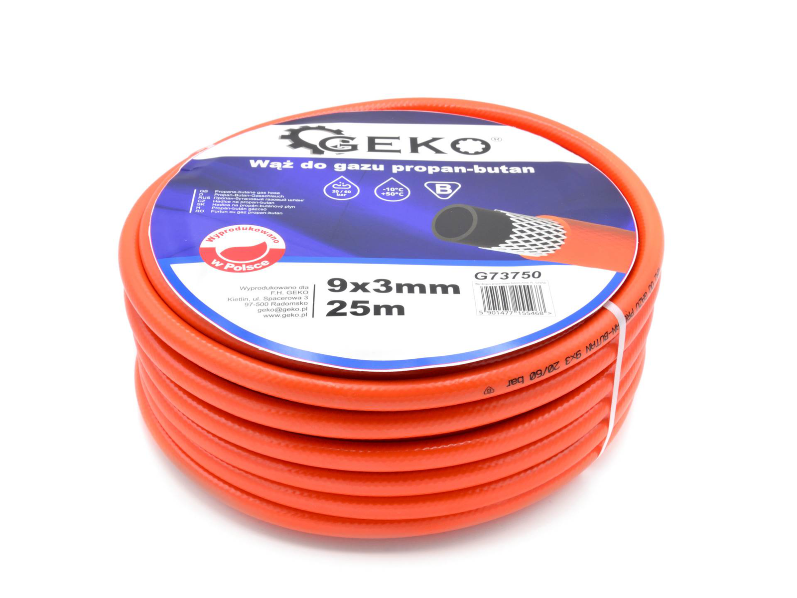 Žarna Propano-Butano dujoms 9x3mm 25m Žarna Propano-Butano dujoms 9x3mm 25m