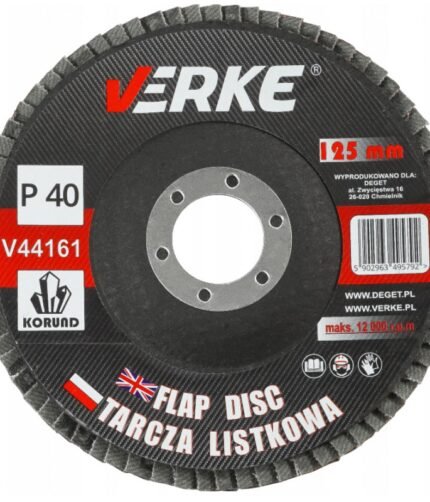 Žiedlapinis diskas medžiui / metalui 125mm P40