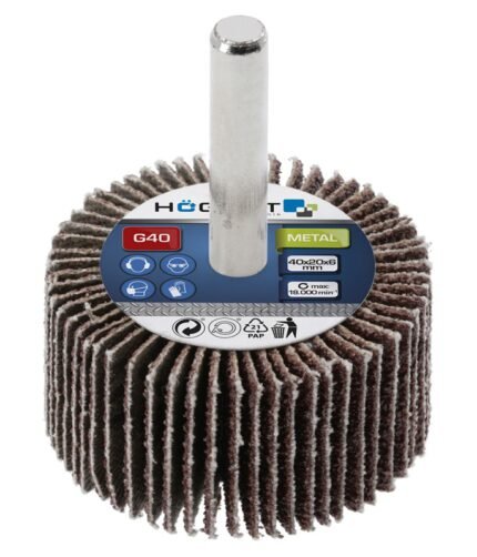 Žiedlapinis šlifavimo šepetys drėlei G120/ 80x40x6