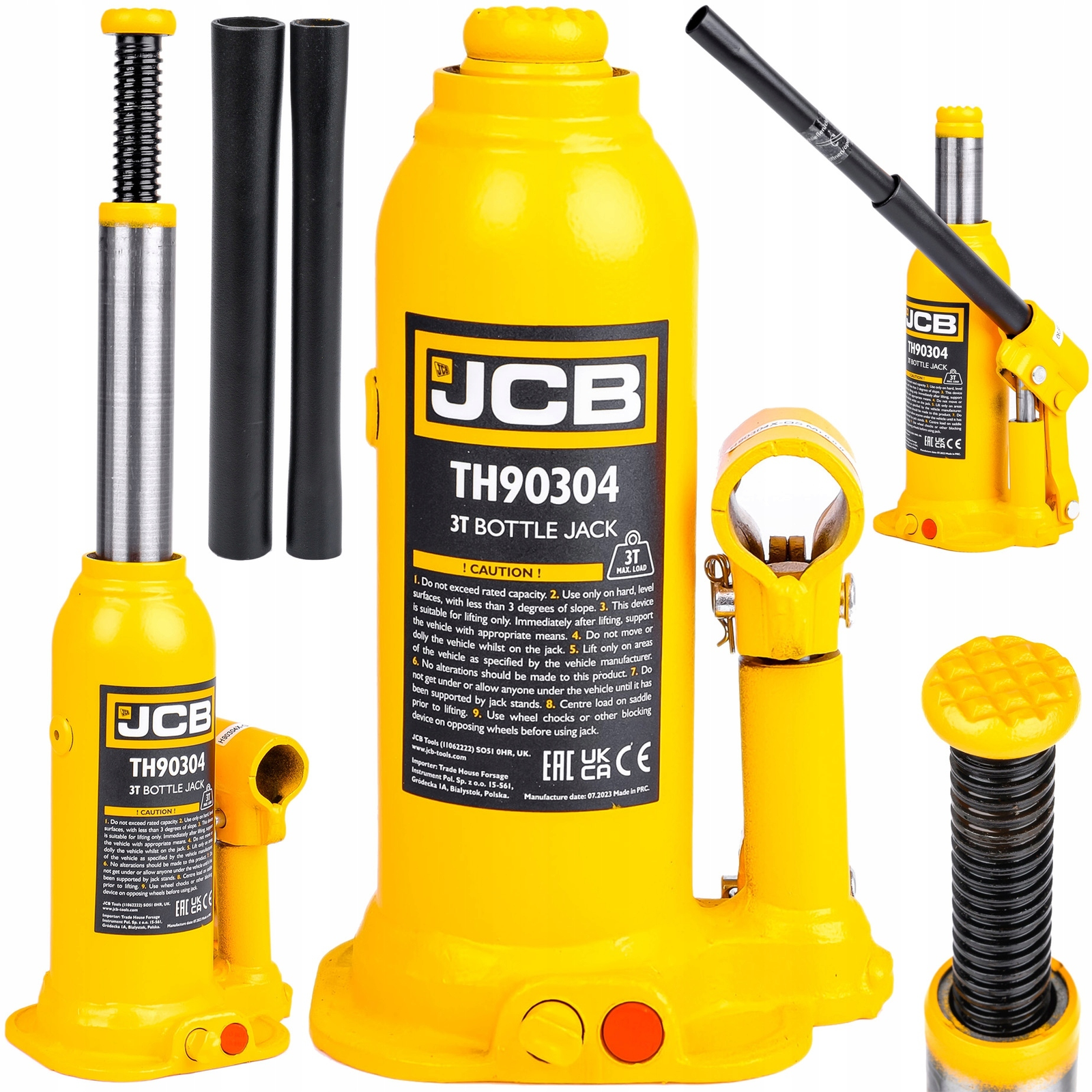 Domkratas hidraulinis pakopinis 3Ton (188-363mm) Domkratas hidraulinis pakopinis 3Ton (188-363mm)