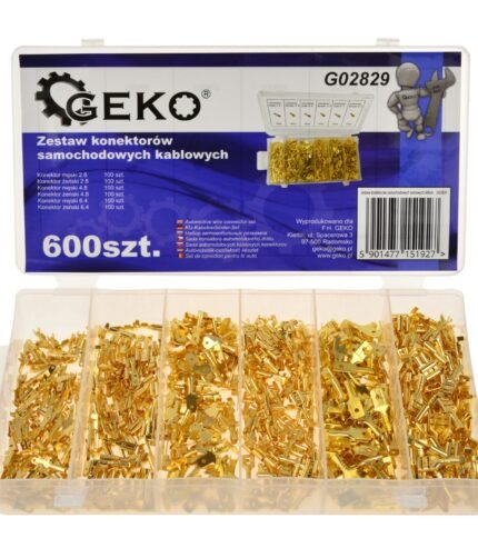 Kontaktinių automobilinių jungčių komplektas 600dalių