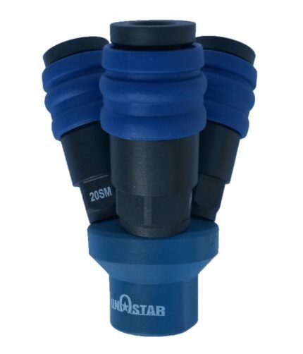 Oro paskirstytojas su 3 lizdais Y-tipo 1/4