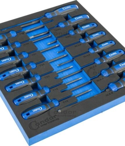 Atsuktuvų komplektas su dėklu vežimėliui 15dalių