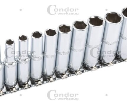 Ilgų galvučių komplektas 1/4" 6k. (4-14 mm) profi (Xcess)