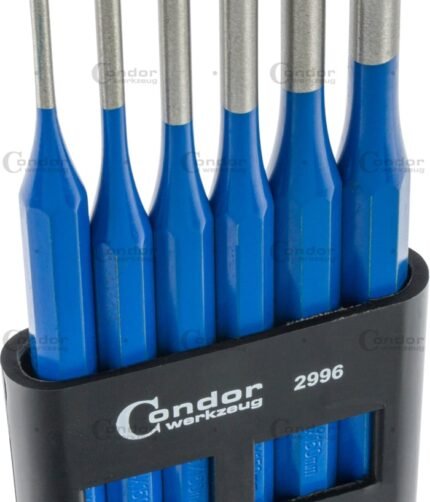 Išmušėjų komplektas 6dalių (ø 3-8mm)