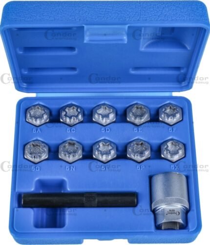 Spec. galvutės MERCEDES-BENZ ratų slapukams atsukti / 12dalių