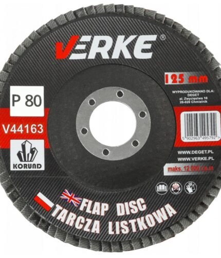 Žiedlapinis diskas medžiui / metalui 125mm  P80