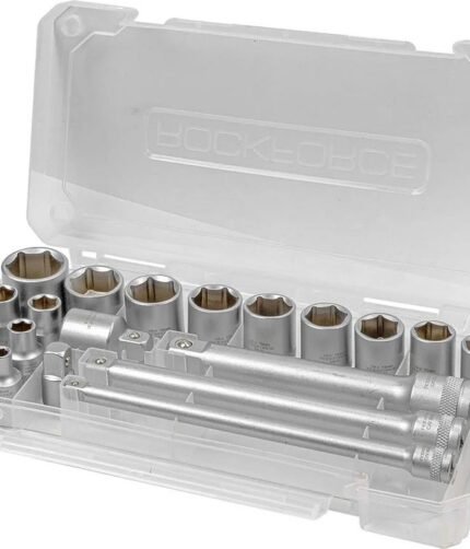 Galvutės 3/8'' su prailgintojais 6-22mm 20vnt.