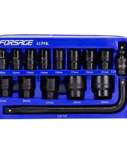 Įrankių komplektas Cr-Mo 1/2'' 15vnt. 6k.