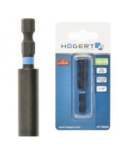 Smūginis 1/4 antgalių laikiklis 60mm