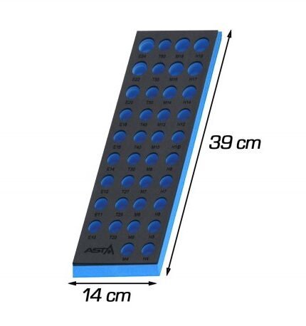 Tuščias dėklas vežimėliui / įpresuotiems antgaliam