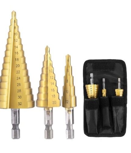Pakopinių grąžtų komplektas *3vnt 4-32mm suktukui 1/4