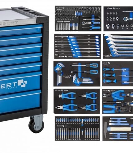 Įrankių vežimėlis 7 stalčių PRO su 346 įrankiais