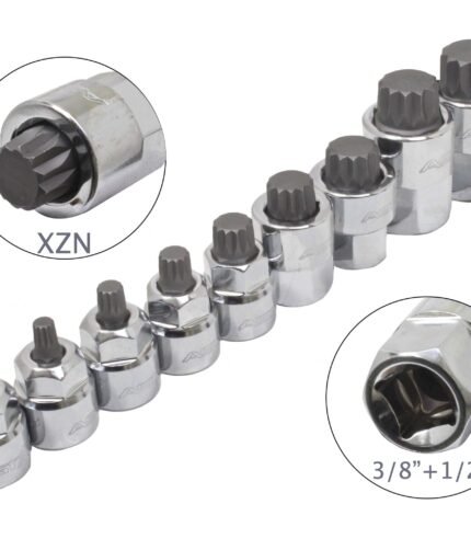 Itin trumpi įpresuoti XZN antgaliai 3/8+1/2 (M4-M18)