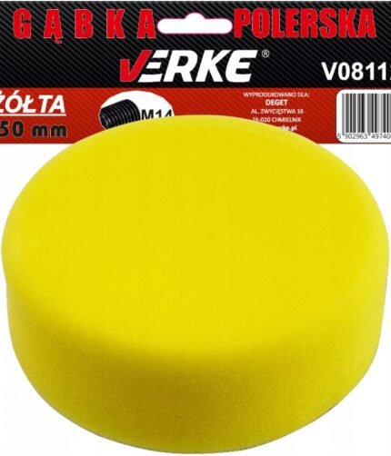 Kempinė poliravimo 150mm geltona