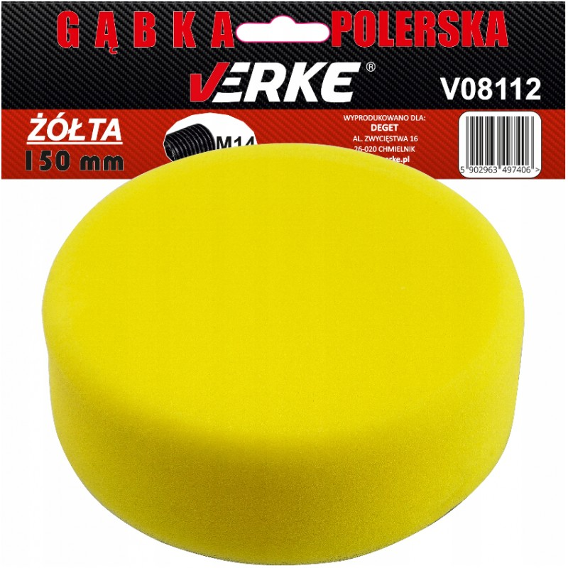 Kempinė poliravimo 150mm geltona Kempinė poliravimo 150mm geltona