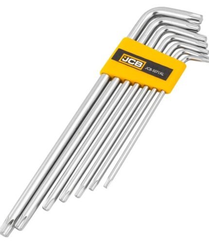 L-formos ilgų TORX raktų komplektas T10-T40mm 7vnt.