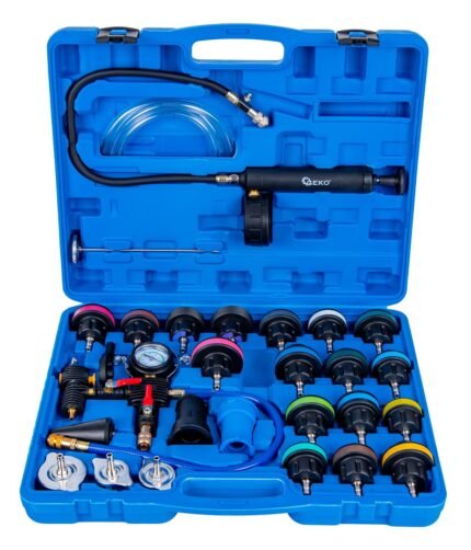 Radiatoriaus spaudimo ir aušinimo sistemos testavimo komplektas