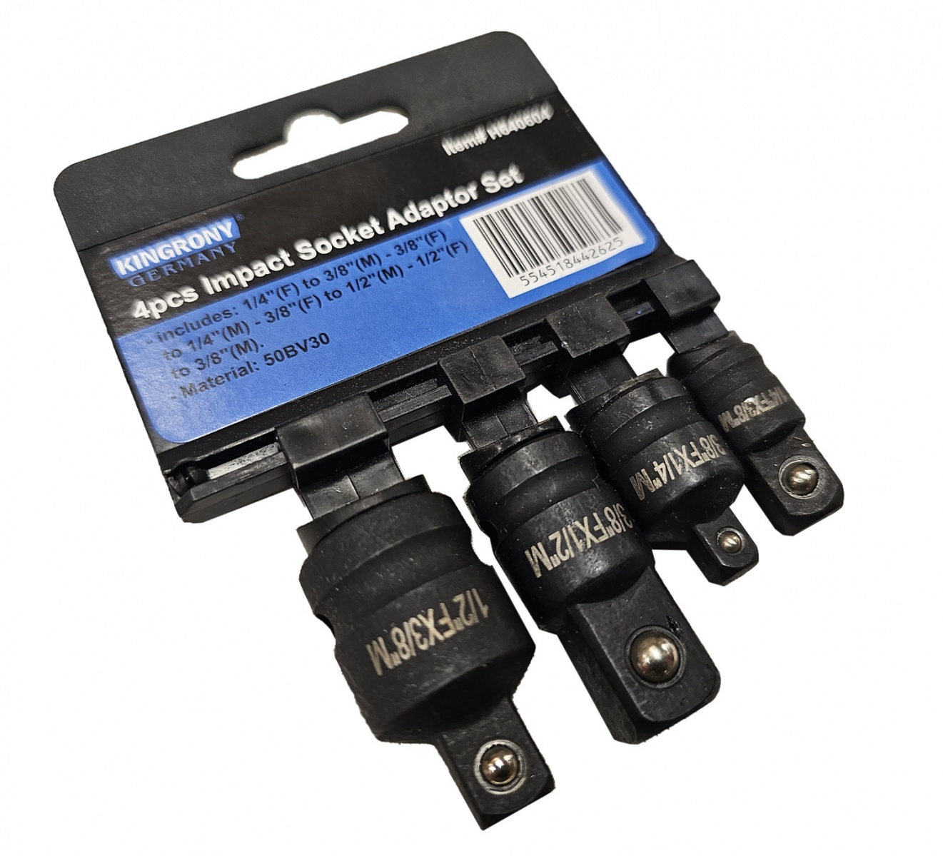 Smūginių adapterių komplektas Cr-Mo 4dalių Smūginių adapterių komplektas Cr-Mo 4dalių