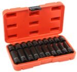 Smūginių ilgų+trumpų galvučių komplektas 1/2" 6k. (10-19 mm)