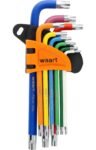 L-formos TORX raktai spalvoti / ilgi T10-T50