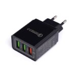 Įkroviklis 220V greito krovimo 2xUSB/2.1A +1USB/QC