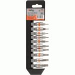 Įpresuotų 1/4 TORX antgalių rinkinys T8-T45 / 10 vnt.