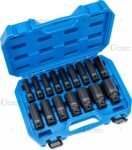 Smūginių ilgų galvučių komplektas 1/2" 6k. (10-32 mm) 16vnt.