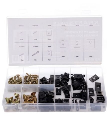 Varžtų ir poveržlių rinkinys kėbulo dalims tvirtinti (170vnt.)