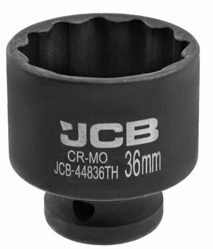 Smūginė 1/2 trumpa 36mm 12-kampė galvutė plonasienė (Cr-Mo)