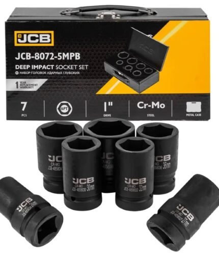 Smūginių 1" ilgų galvų komplektas (24-46mm) 7 dalių