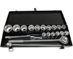 Įrankių komplektas 3/4 (19-50mm) metalinėje dėžėje