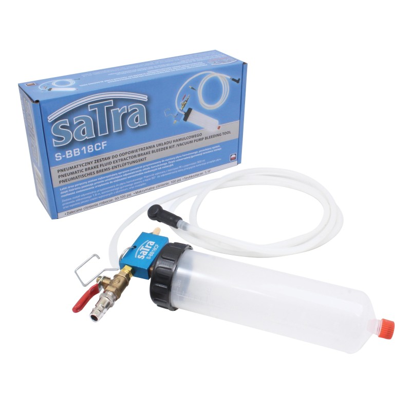 Pneumatinis stabdžių skysčio nuorinimo - ištraukimo įrankis Pneumatinis stabdžių skysčio nuorinimo - ištraukimo įrankis