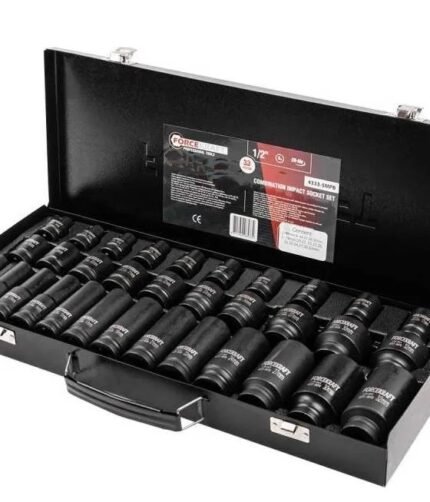 Smūginių 1/2 galvų komplektas (8-32mm) 33dalių (trumpos+ilgos)