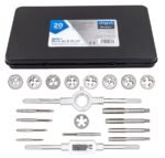 Sriegiklių ir sriegpjovių komplektas 20dalių (M3-M12)