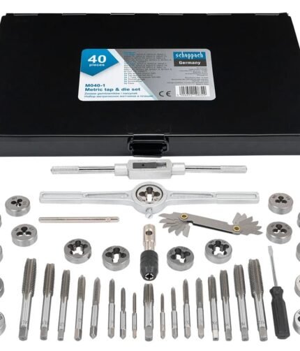 Sriegiklių ir sriegpjovių komplektas 40dalių (M3-M12)