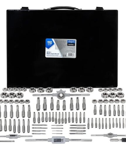 Sriegiklių ir sriegpjovių komplektas 110dalių (M2-M18)