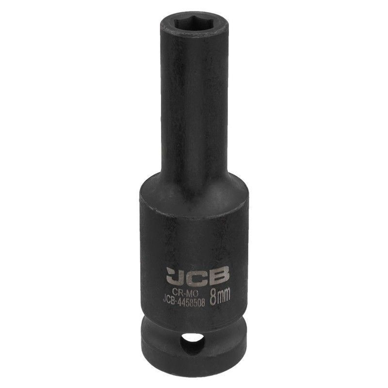 Galvutė CrMo 1/2 prailginta 8mm JCB Galvutė CrMo 1/2 prailginta 8mm JCB