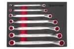 Kilpinių raktų komplektas 6-19mm / su dėklu vežimėliui 7vnt.