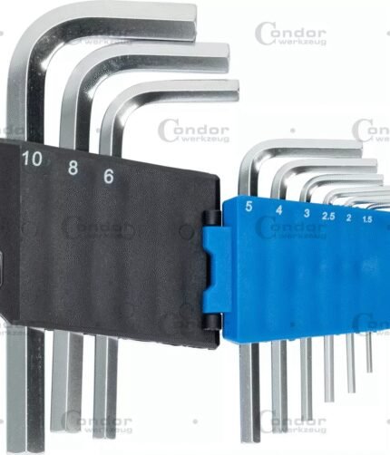 L-formos raktai šešiakampiai trumpi CV *9 (1