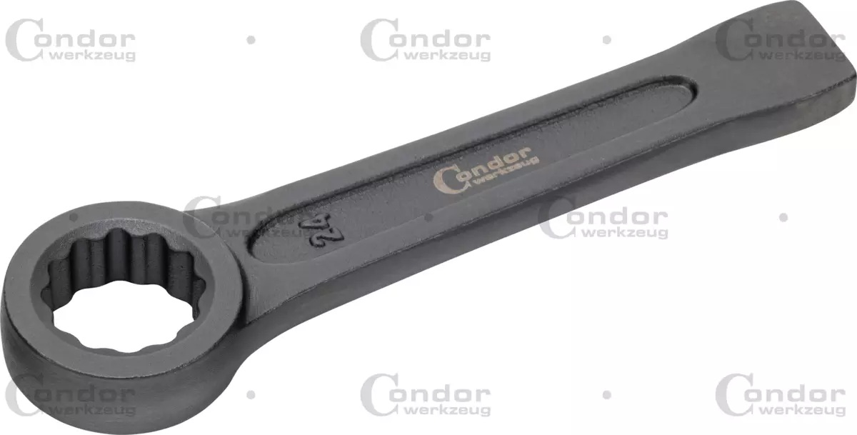 Raktas kilpinis kalamas (12-kampų) 24mm / 165mm Raktas kilpinis kalamas (12-kampų) 24mm / 165mm