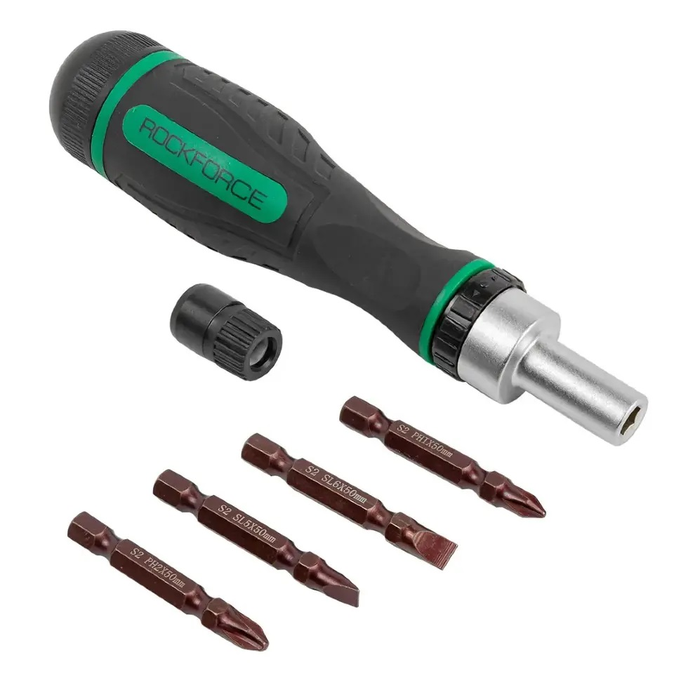 Atsuktuvas su traškučiu su antgaliais Atsuktuvas su traškučiu su antgaliais