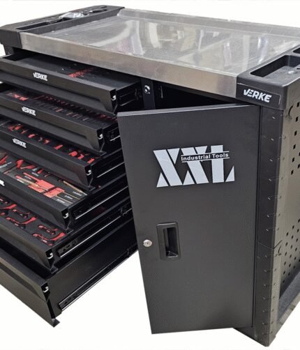 Įrankių vežimėlis 7 stalčių su 168 įrankiu