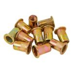 Srieginės plieninės kniedės M10 20vnt.