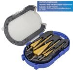 Grąžtai pakopiniai 3vnt.+3