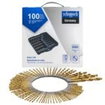 Grąžtai metalui HSS tytan 100vnt.